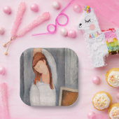 Assiettes En Carton Amedeo Modigliani - Portrait Jeanne Hebuterne #1 (Fête)