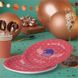 Assiettes En Carton America 250th-Spirit of Freedom-Red-Editable Text<br><div class="desc">The United States will celebrate its 250th anniversary of independence on July 4, 2026, and these plates are a fantastic touch to celebrate! You can edit the text: In God We Trust and the below text. This design is available on a blue and red background. Available matching paper napkins and...</div>