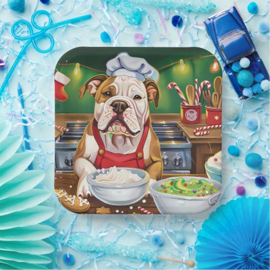 Assiettes En Carton American Bulldog Holiday Baking : Noël festif (Fête)