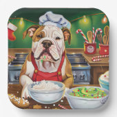 Assiettes En Carton American Bulldog Holiday Baking : Noël festif (Recto)