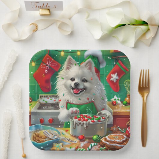 Assiettes En Carton American Eskimo Gîtes : Noël festif (Mariage)