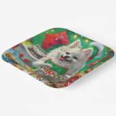 Assiettes En Carton American Eskimo Gîtes : Noël festif (Angulaire)