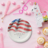 Assiettes En Carton American Flag Classic (Fête)