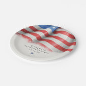 Assiettes En Carton American Flag Classic (Angle)
