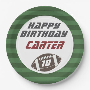 Assiettes En Carton American Football Navy Rouge, n'importe quel âge f