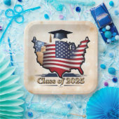 Assiettes En Carton "American Graduation Day" (Fête)