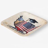 Assiettes En Carton "American Graduation Day" (Angulaire)