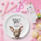 Assiettes En Carton American Hairless Terrier (Fête)