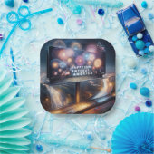 Assiettes En Carton America's 250th Birthday Billboard (Fête)