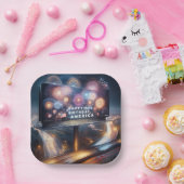 Assiettes En Carton America's 250th Birthday Billboard (Fête)