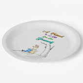 Assiettes En Carton Ami Est Un Cadeau Que Vous Donnez Vous-Même Chiens (Angle)