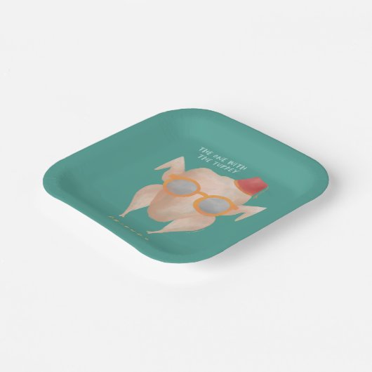 Assiettes En Carton AMIS™ | Celui avec la Turquie (Angulaire)