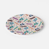 Assiettes En Carton AMIS™ | Central Perk Vibrant Motif café (Angle)