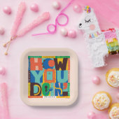 Assiettes En Carton AMIS™ | Comment faire' - Graphisme dynamique (Fête)