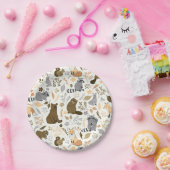 Assiettes En Carton Amis de Woodland (Fête)