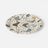 Assiettes En Carton Amis de Woodland (Angle)