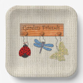 Assiettes En Carton Amis du jardin (Recto)