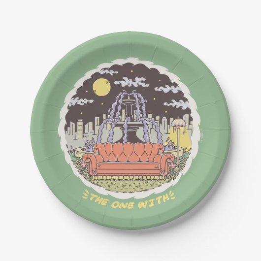 Assiettes En Carton AMIS™ | Fontaine de dessin (Devant)