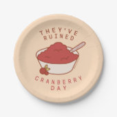 Assiettes En Carton AMIS™ | Ils ont ruiné Cranberry Day (Devant)