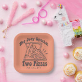 Assiettes En Carton AMIS™ | Joey Pizza Citation (Fête)