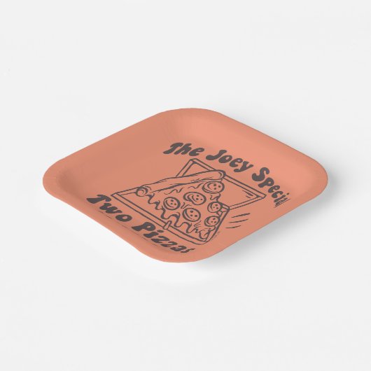 Assiettes En Carton AMIS™ | Joey Pizza Citation (Angulaire)