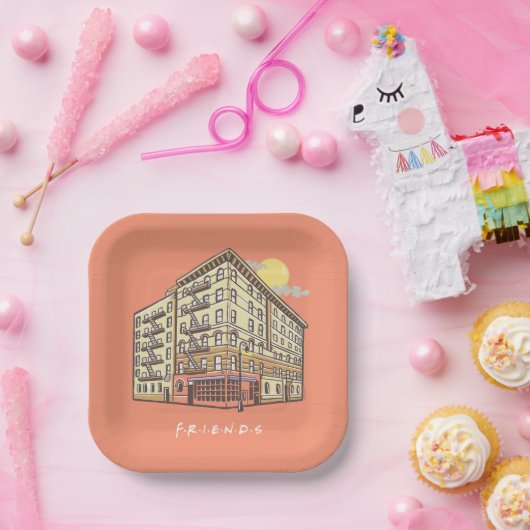 Assiettes En Carton AMIS™ | Monica's Apartment Building (Fête)