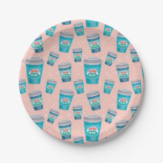 Assiettes En Carton AMIS™ | Motif Central Perk Coffee Cup (Devant)