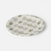 Assiettes En Carton AMIS™ | Motif de Jacquard Perk Central (Angle)