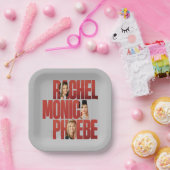Assiettes En Carton AMIS™ | Rachel, Monica & Phoebe (Fête)