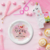 Assiettes En Carton Amore | Réception de mariage à l'aquarelle (Fête)