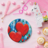 Assiettes En Carton Amour (Fête)