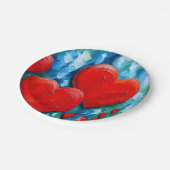 Assiettes En Carton Amour (Angle)