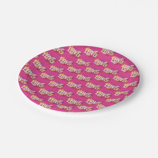 ASSIETTES EN CARTON AMOUR (Angle)