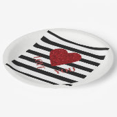 Assiettes En Carton Amour (Angle)