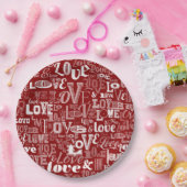 Assiettes En Carton Amour 5 (Fête)