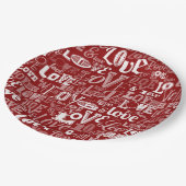 Assiettes En Carton Amour 5 (Angle)