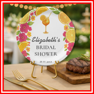 Assiettes En Carton Amour au premier Spritz Citron Mariage