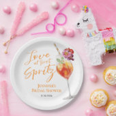 Assiettes En Carton Amour au premier Spritz | Réception de mariage à l (Fête)