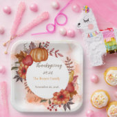 Assiettes En Carton Amour Automne Thanksgiving Dîner (Fête)