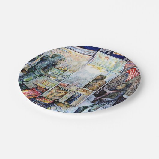 Assiettes En Carton Amour avec les problèmes, et en difficulté avec l' (Angle)