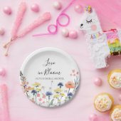 Assiettes En Carton Amour dans Bloom Fleur sauvage douche nuptiale (Fête)