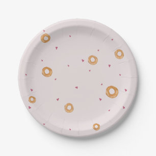 Assiettes En Carton AMOUR ET SACS Cotton bonbon rose