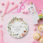 Assiettes En Carton Amour fleur sauvage en fleur (Fête)