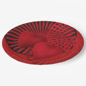 Assiettes En Carton Amour, Mariage (Angle)