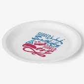 Assiettes En Carton Amour partagé d'anniversaire partagé (Angle)