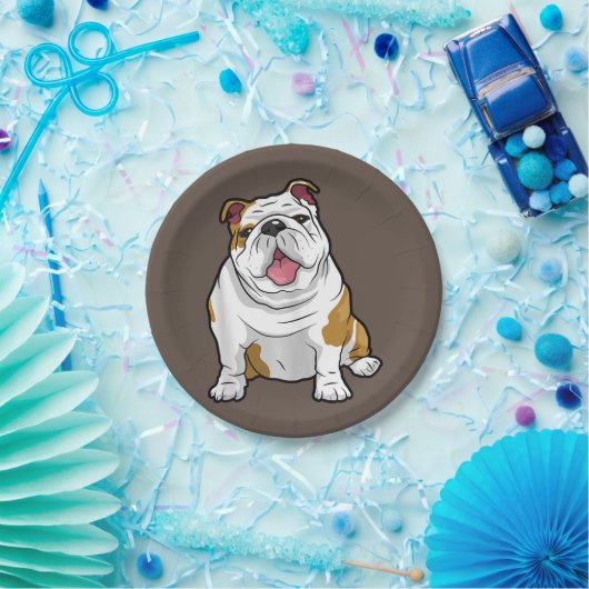 Assiettes En Carton amoureux des chiens | Drôle Français Bulldog Puppy (Fête)