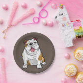 Assiettes En Carton amoureux des chiens | Drôle Français Bulldog Puppy (Fête)