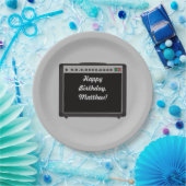 Assiettes En Carton Amplificateur personnalisé Rock and Roll Party (Fête)