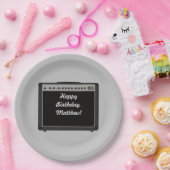 Assiettes En Carton Amplificateur personnalisé Rock and Roll Party (Fête)