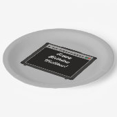 Assiettes En Carton Amplificateur personnalisé Rock and Roll Party (Angle)